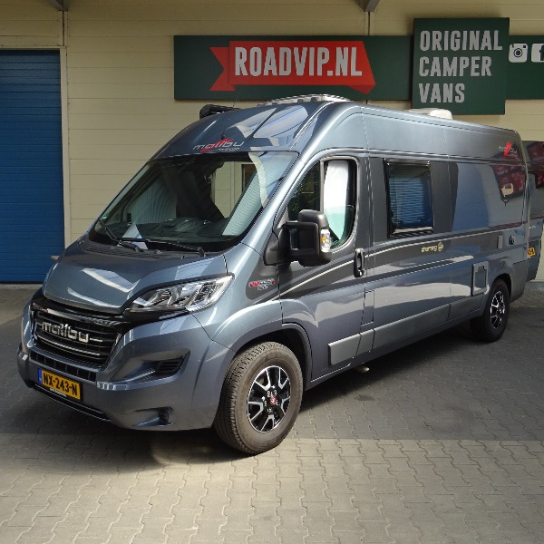 Carthago Malibu Van 600, buscamper, 6 mtr, 130 pk, 2017, 23 dkm, antraciet