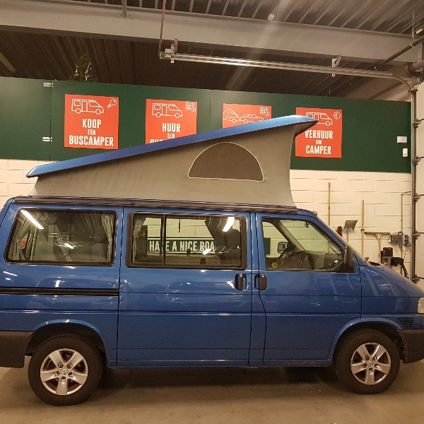 VW Transporter T4 California Coach, buscamper, blauw metallic, 1999, 260 dkm