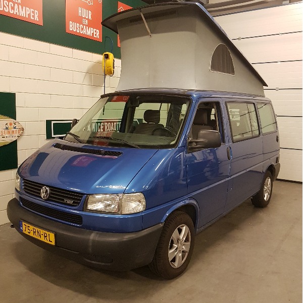 VW Transporter T4 California Coach, buscamper, blauw metallic, 1999, 260 dkm