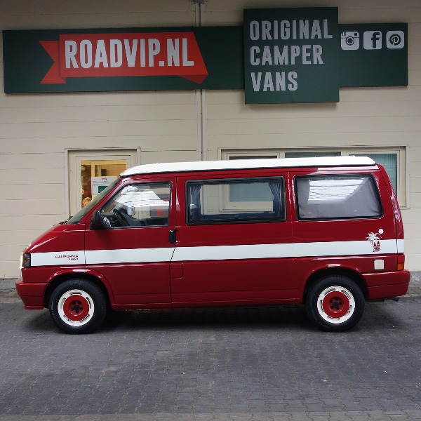 VW Transporter T4 California Coach, buscamper, rood