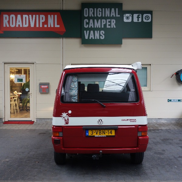 VW Transporter T4 California Coach, buscamper, rood