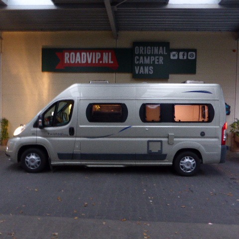 Fiat Ducato Chausson Twist 02 Prestige, Buscamper, bj. 2011, 120 pk, met. champagne