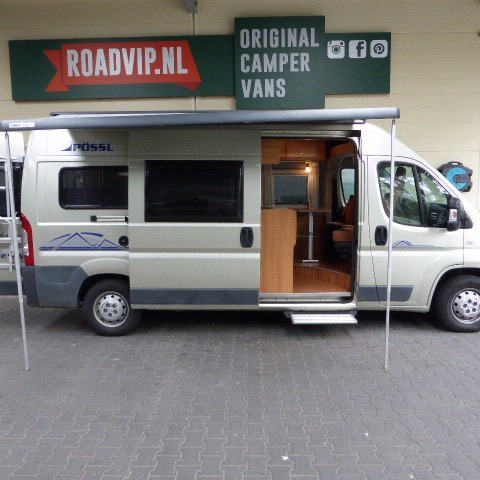 Fiat Ducato Pössl 2WIN, buscamper, bj. 2010, 120 pk, met. champagne Fiat Ducato Pössl 2WIN, buscamper, bj. 2010, 120 pk, met. champagne