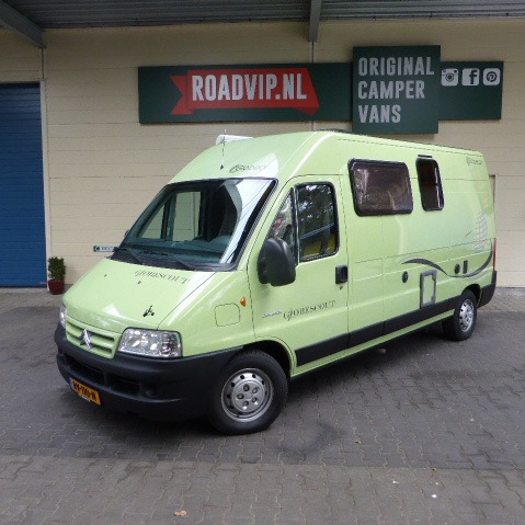 Citroën Jumper, Globecar, Globescout,buscamper, bj. 2005, 128 pk, groen Citroën Jumper, Globecar, Globescout,buscamper, bj. 2005, 128 pk, groen