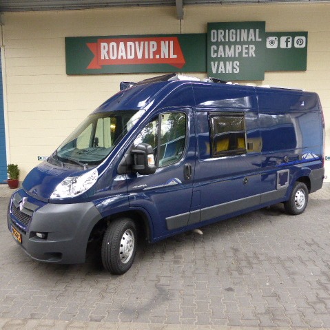 Citroën Jumper Pössl 2WIN, buscamper, bj. 2008, 120 pk, luchtvering, blauw