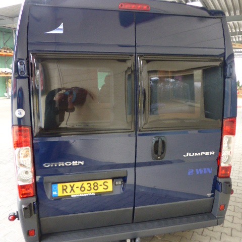 Citroën Jumper Pössl 2WIN, buscamper, bj. 2008, 120 pk, luchtvering, blauw Citroën Jumper Pössl 2WIN, buscamper, bj. 2008, 120 pk, luchtvering, blauw